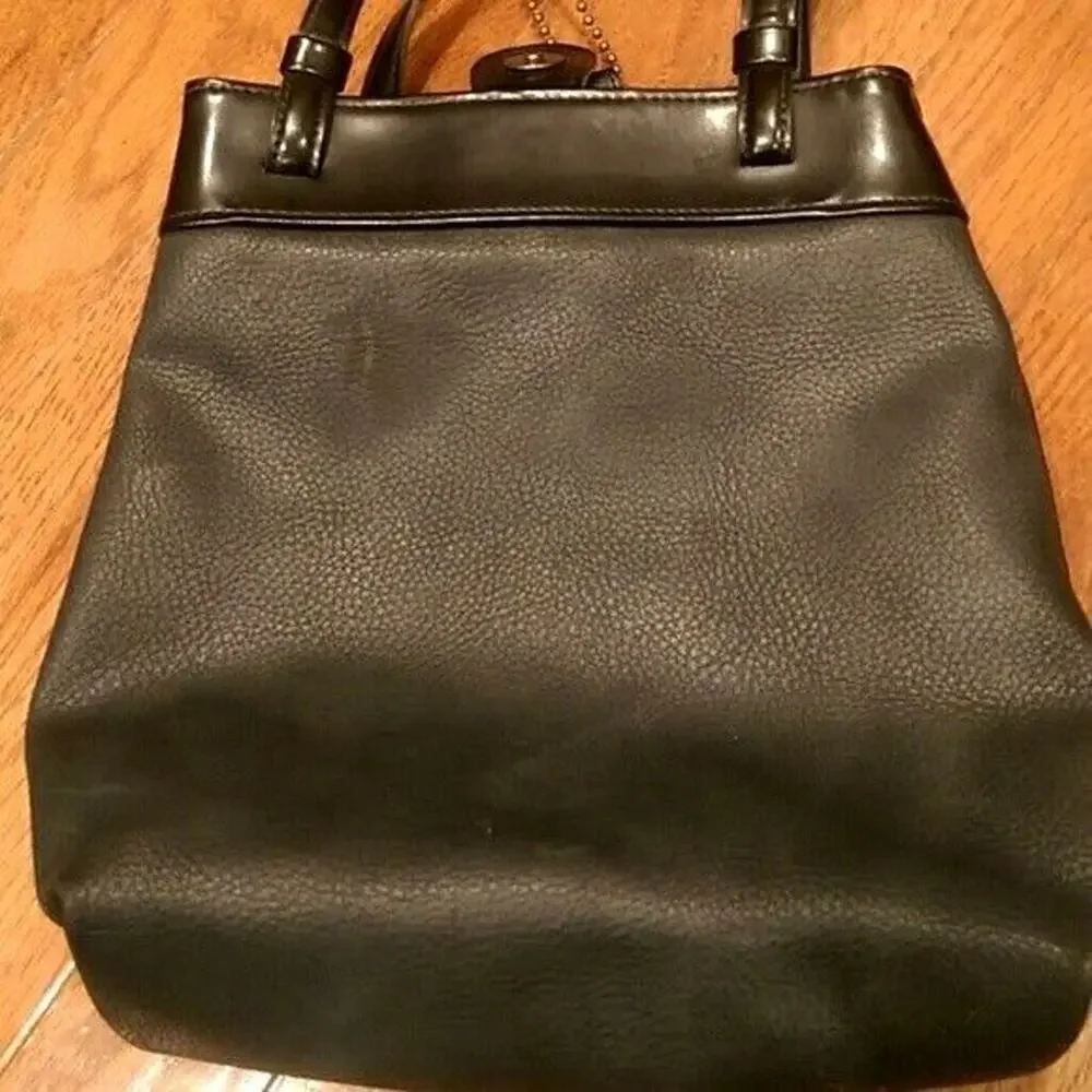 Nine West Leather Shoulder Bag Black